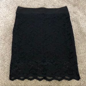 Maurice’s Black Lace Skirt